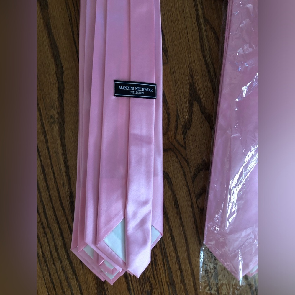 Manzini Pink Tie Bundle - 10 Count - Picture 3 of 3